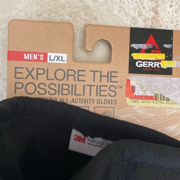 NWT Gerry Cold Weather Activity Gloves Men’s 3M Thinsulate Water resistant  L/XL - Picture 10 of 11